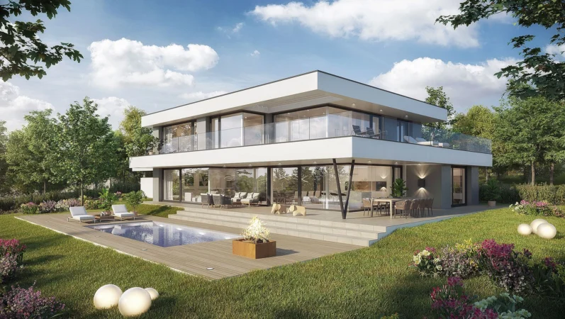Villa in Vienna, Austria – project by A3ZO architectural visualizations studio - 3D Renders - Rendering