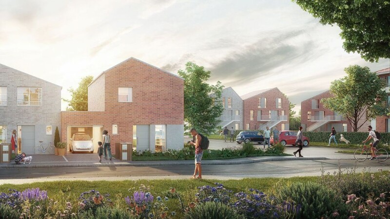 Houses for Young People in Lille, France – project by A3ZO architectural visualizations studio - 3D Renders - Rendering