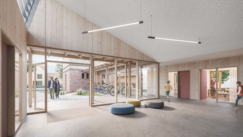 School in Strasbourg, France – project by A3ZO architectural visualizations studio - 3D Renders - Rendering