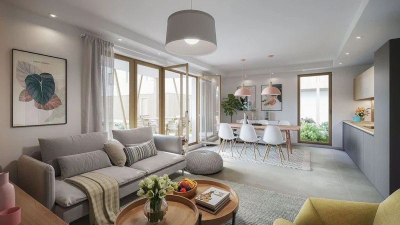 Apartment in Strasbourg, France – project by A3ZO architectural visualizations studio - 3D Renders - Rendering