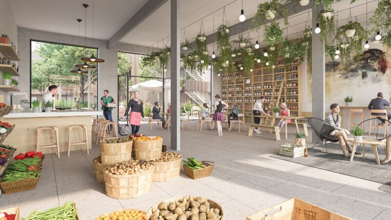 Sustainable market in Amsterdam, Holland – project by A3ZO architectural visualizations studio - 3D Renders - Rendering