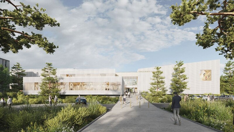 Exterior visualization for Sport Center in Strasbourg, France – project by A3ZO architectural visualizations studio - 3D Renders - Rendering