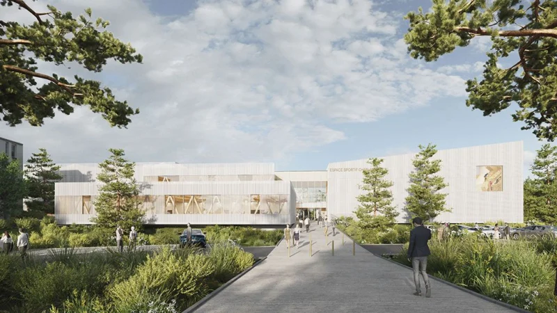 Exterior visualization for Sport Center in Strasbourg, France – project by A3ZO architectural visualizations studio - 3D Renders - Rendering