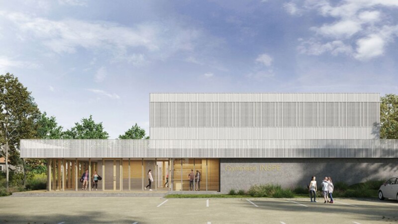 Exterior visualizations for Sport Center in Strasbourg, France – project by A3ZO architectural visualizations studio - 3D Renders - Rendering