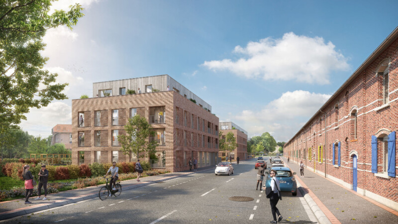 Apartments for young people – project by A3ZO architectural visualizations studio - 3D Renders - Rendering