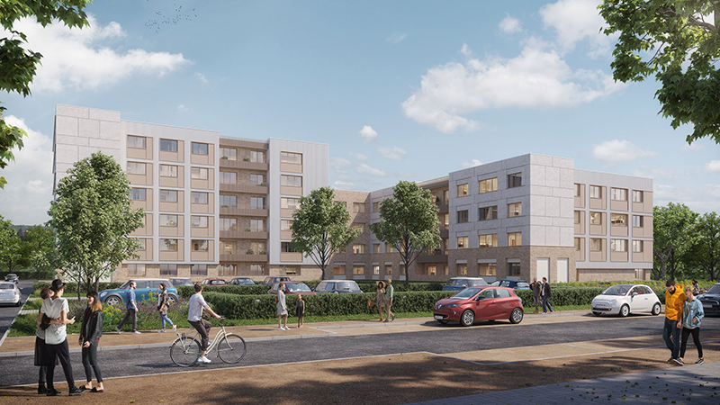 Youth housing renovation in France – project by A3ZO architectural visualizations studio - 3D Renders - Rendering