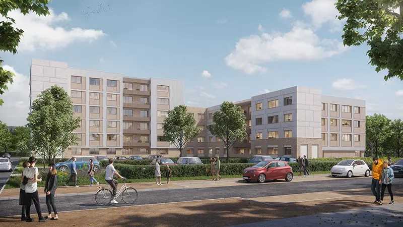 Youth housing renovation in France – project by A3ZO architectural visualizations studio - 3D Renders - Rendering