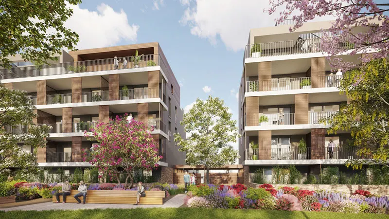 Strasbourg Garden Residences – project by A3ZO architectural visualizations studio - 3D Renders - Rendering